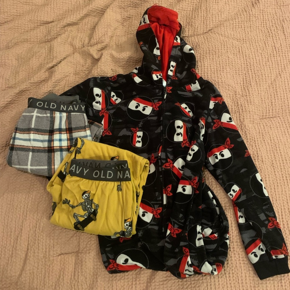 Boys pajama lot 10/12